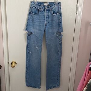 Abercrombie & Fitch Curve Love The 90s Baggy Low Rise Size 00